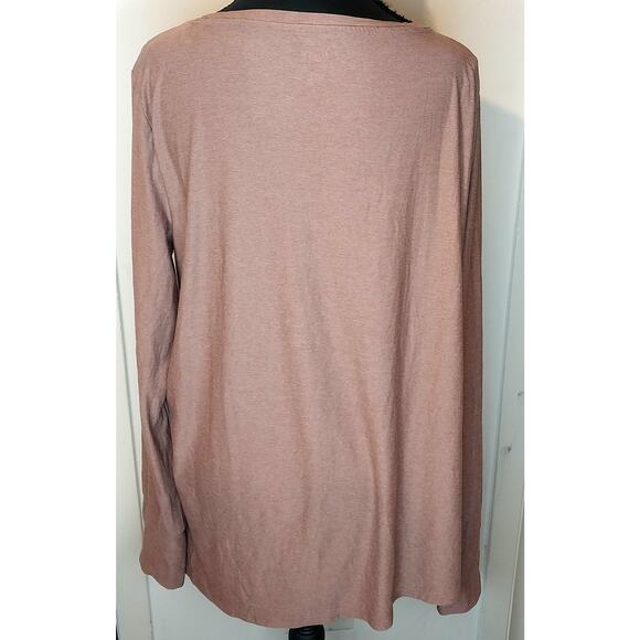 Old Navy Active Cloud 94 Soft Pink Women’s L Work Out Pink Long Sleeve Shirt Top - Picture 3 of 10